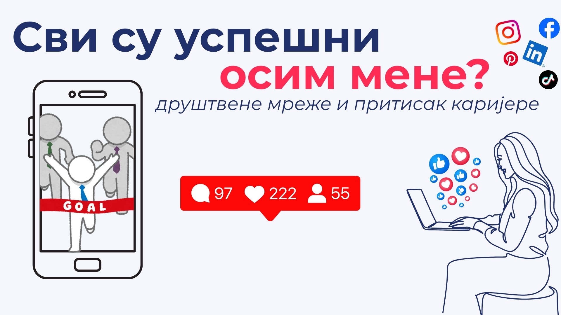 Сви су успешни осим мене? Друштвене мреже и притисак каријере